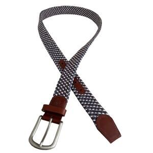 Johnston & Murphy men's multicolor woven belt.